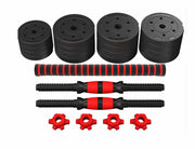 Adjustable And Removable Rubber-coated Cement For Household Fitness Dumbbells